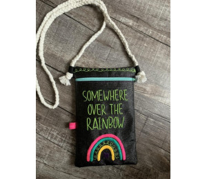 ITH Stickdatei - Somewhere over the rainbow Tasche